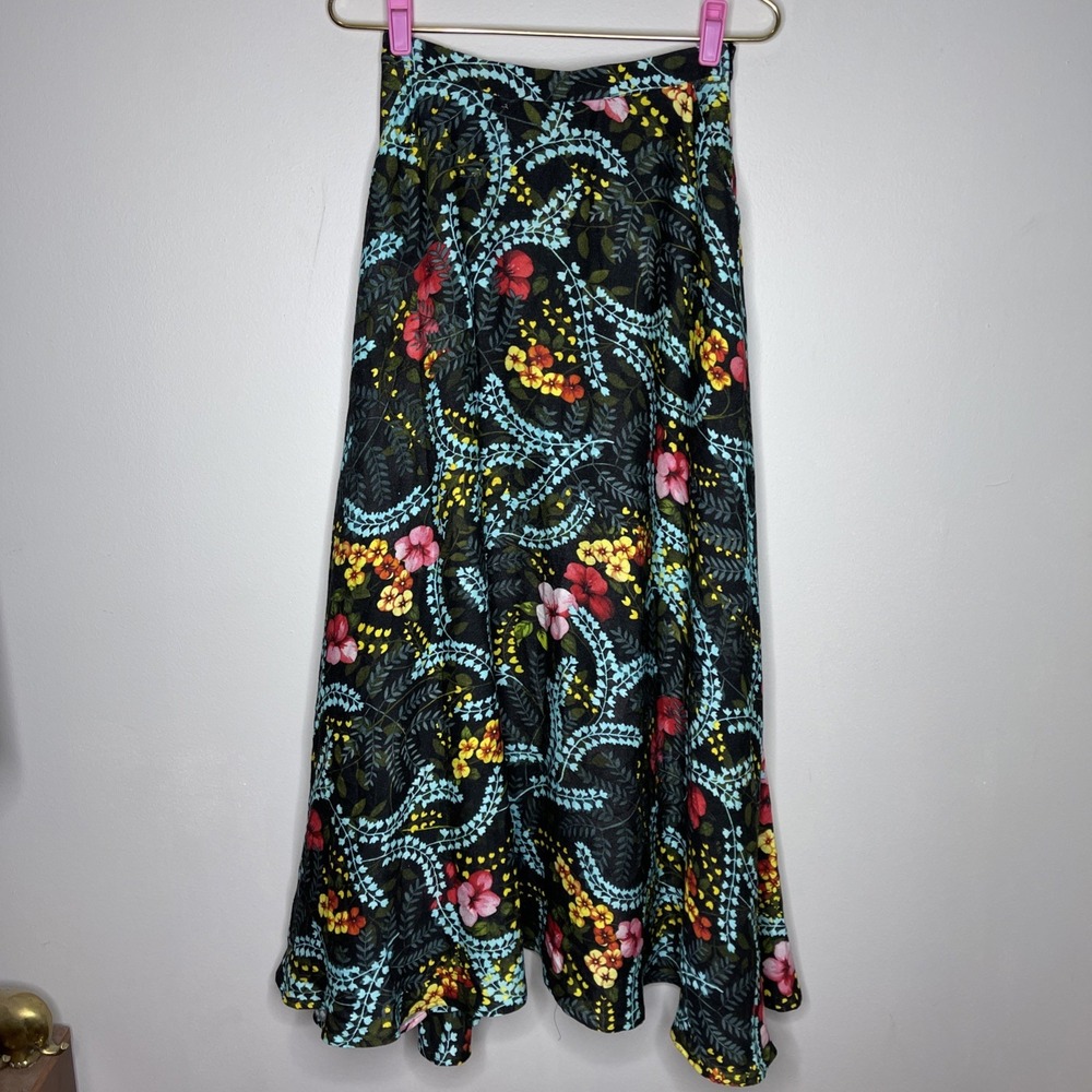 New Sara Roka Maxi Skirt in Liberty Floral Sz 40
